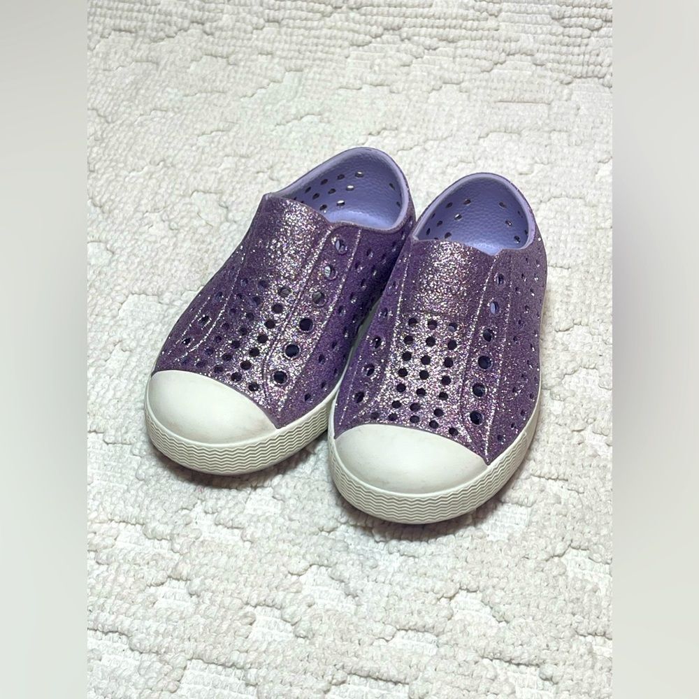 Native Jefferson Purple Glitter Size 7